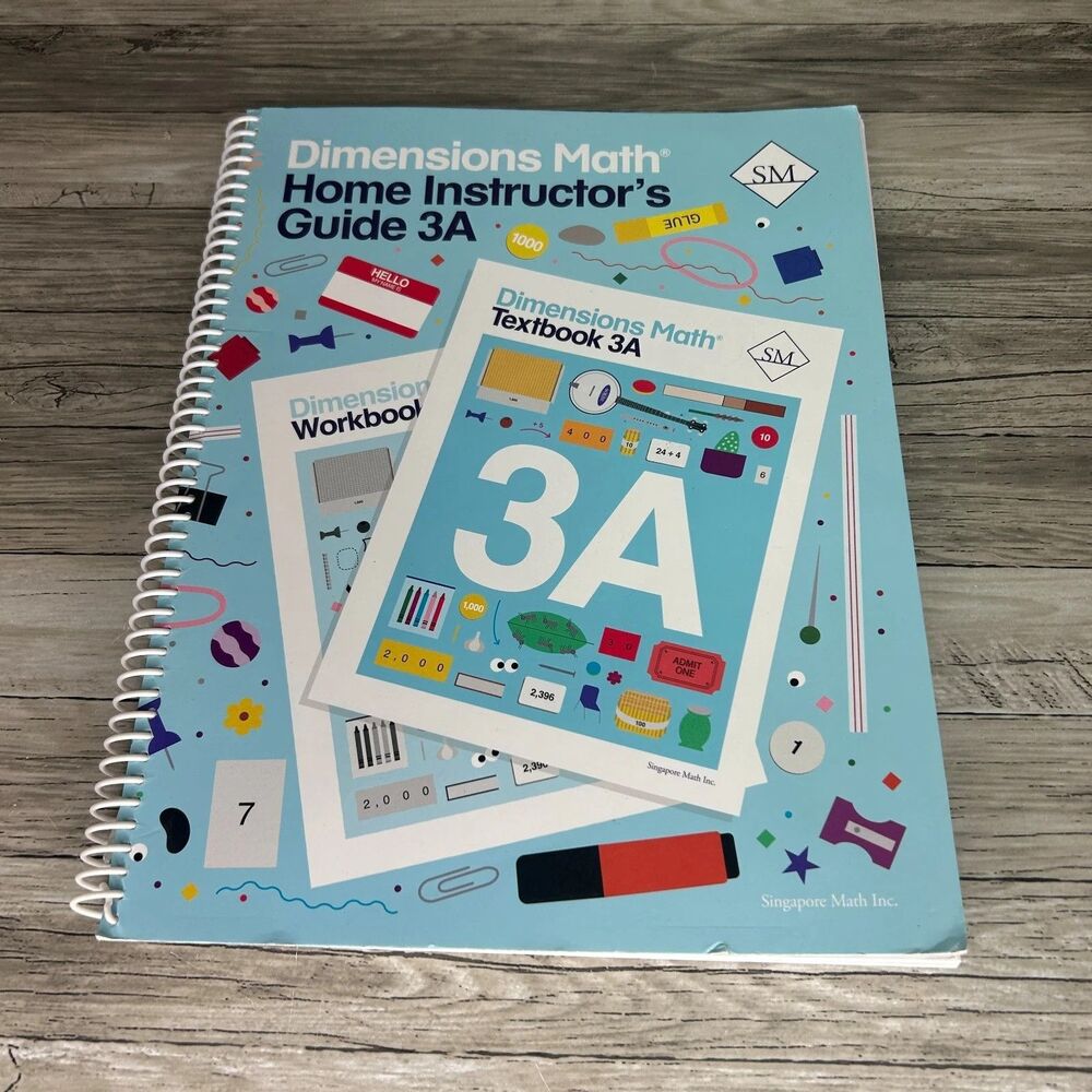 Dimensions Math: Home Instructor’s Guide 3A Homeschool Singapore